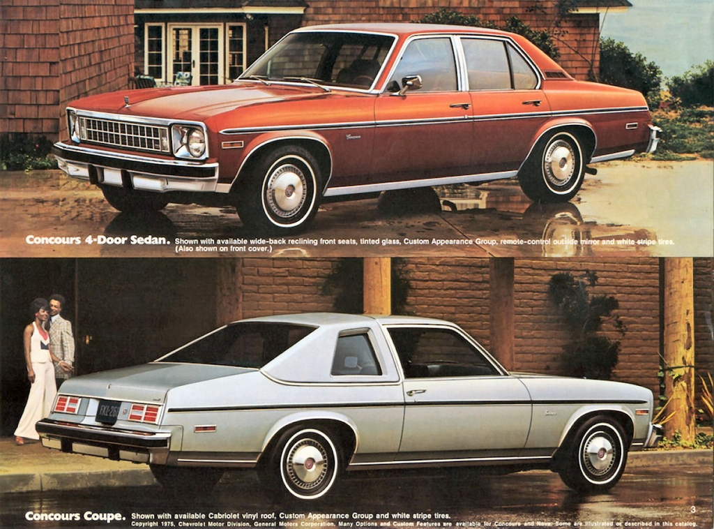 1975 Chevrolet Nova and Concours Brochure Page 1